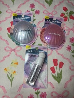 3 New L.A. COLORS Iridescent Shell Makeup Bundle